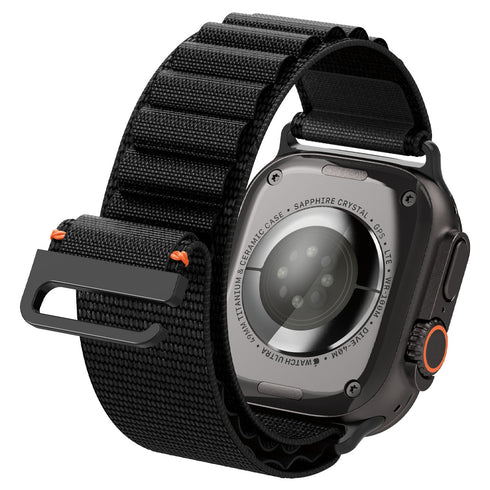 Spigen רצועת שעון WBF1 ל-Apple Watch – תואמת Ultra 3/2/1 (49mm), Series 11/10 (46mm), 9/8/7 (45mm), 6/5/4 (44mm)